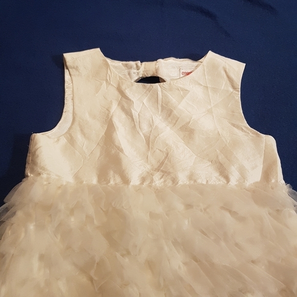 Gymboree off white silk & tulle dress size 6 - Picture 2 of 6